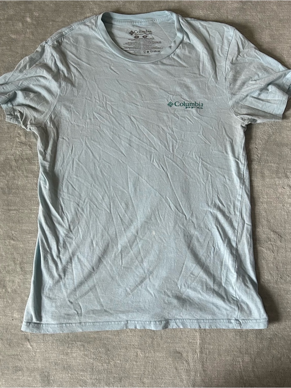 Columbia Sportswear light sea foam green cotton t-shirt size Men’s M